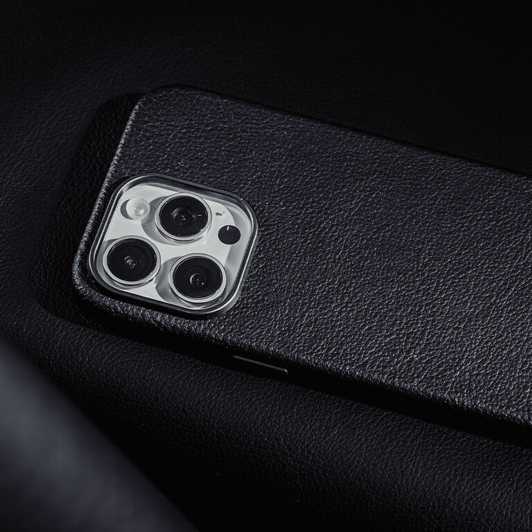 OtterBox black cactus leather case on iphone 15